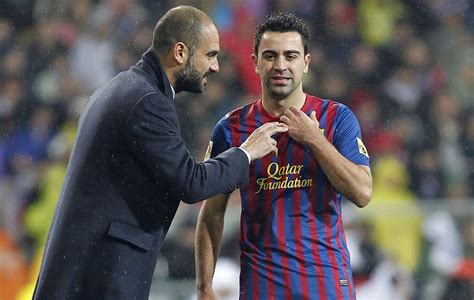 Xavi • Changing his position at Barcelona, Pep Guardiola's.